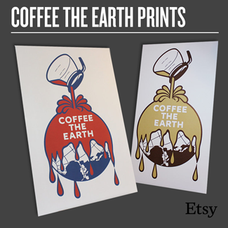 coffee the earth prints