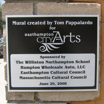 Easthampton  mural plaque